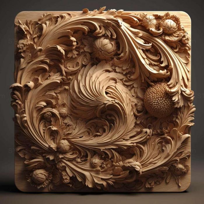 Patterns and decorations (stl ray traced 1, PATTERN_789) 3D models for cnc